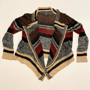 Jordache Multicolor Striped Cardigan Womens Size XXL